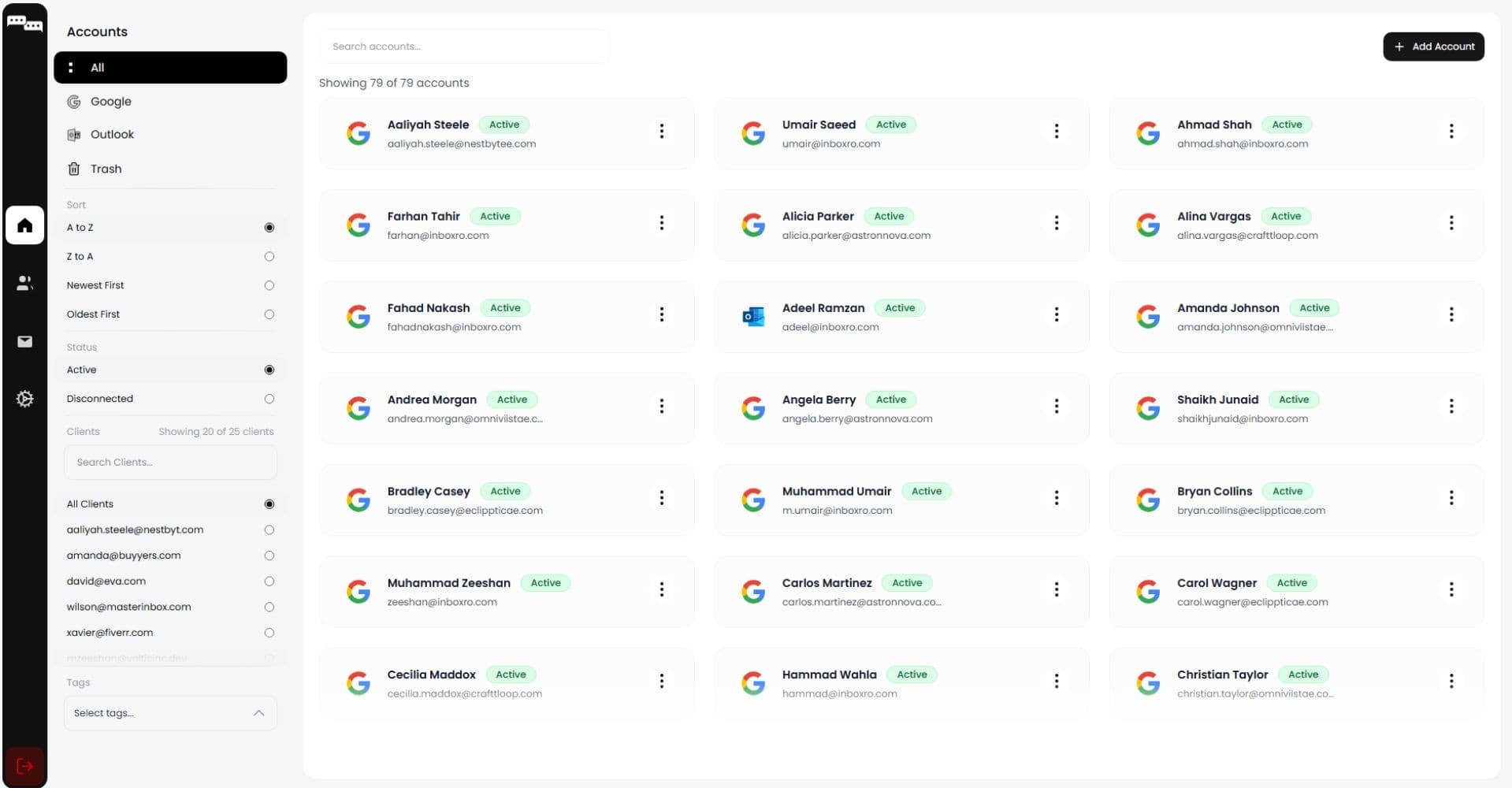 Inboxro Dashboard